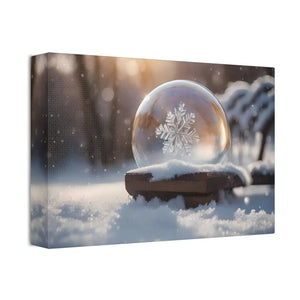 Ice Crystal Canvas Print - Semi-glossy Finish Art - Dipaliz - 12’’ x 8’’ (horizontal) / 1.5’’