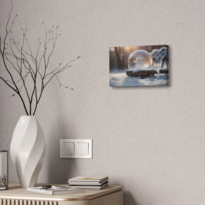 Ice Crystal Canvas Print - Semi-glossy Finish Art - Dipaliz