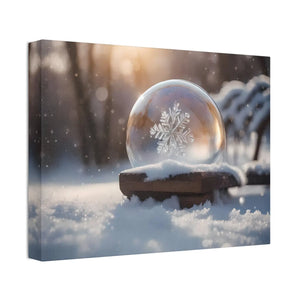 Ice Crystal Canvas Print - Semi-glossy Finish Art - Dipaliz - 16″ x 12″ (horizontal) / 1.5’’
