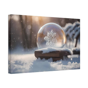 Ice Crystal Canvas Print - Semi-glossy Finish Art - Dipaliz - 24″ x 16″ (horizontal) / 1.5’’