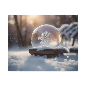 Ice Crystal Canvas Print - Semi-glossy Finish Art - Dipaliz