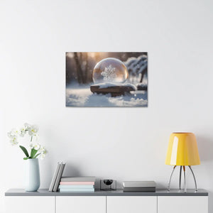 Ice Crystal Canvas Print - Semi-glossy Finish Art - Dipaliz