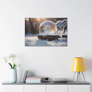 Ice Crystal Canvas Print - Semi-glossy Finish Art - Dipaliz
