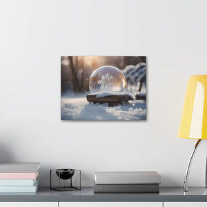 Ice Crystal Canvas Print - Semi-glossy Finish Art - Dipaliz