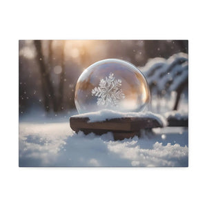 Ice Crystal Canvas Print - Semi-glossy Finish Art - Dipaliz