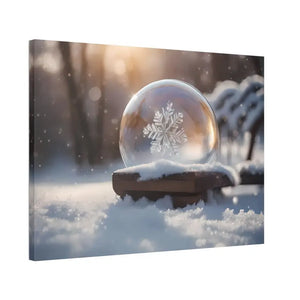 Ice Crystal Canvas Print with Pine Wood Frames by Dipaliz - 40’’ x 30’’ (horizontal) / 1.5’’ - Prints