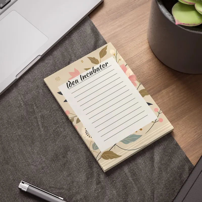 Floral Sticky Notes - Spark Big Ideas Fast | Dipaliz - 4’’ x 6’’ / White