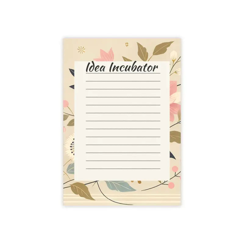 Floral Sticky Notes - Spark Big Ideas Fast | Dipaliz - 4’’ x 6’’ / White