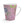 Floral Pink Latte Mug – 12oz Ceramic Cup - Dipaliz - Mugs
