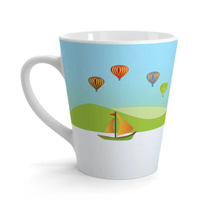 Chic Landscape Scene Latte Mug - 12oz Ceramic Gift - Dipaliz - Mugs
