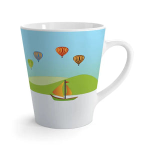 Latte Mug Landscape Scene Trendy Morning Vibes - Dipaliz - 12oz - Mugs