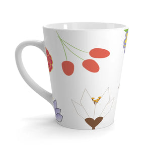 Lovely Flowers Latte Mug – Ceramic Coffee Enthusiast - Dipaliz - Mugs