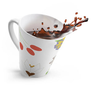 Lovely Flowers Latte Mug – Ceramic Coffee Enthusiast - Dipaliz - Mugs