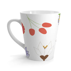Lovely Flowers Latte Mug - Vibrant Floral Coffee Cup - Dipaliz - 12oz - Mugs
