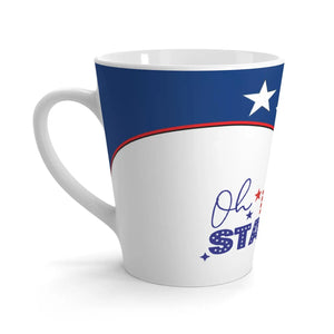 Patriotic Latte Mug - Stars and Stripes Gift for Her - Dipaliz - Mugs