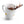 White Flowers Latte Mug - 12 Oz Ceramic - Dipaliz - Mugs