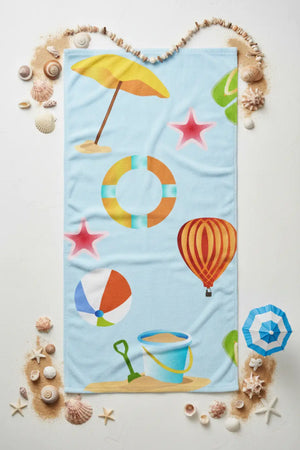 Beach Ball Towel – Water Absorbent Cotton - Dipaliz - Towels
