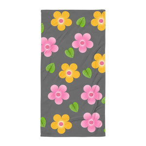 Water Absorbent Towel Multi Colored Flowers Bath - Dipaliz - Towels