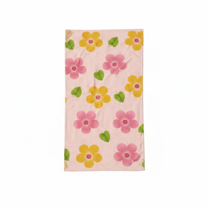 Floral Pink Towel – Water Absorbent 30x60 - Dipaliz - Beach Towels