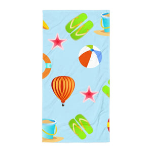 Beach Print Towel – Water Absorbent Microfiber - Dipaliz - Towels