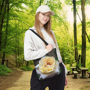 Rose Flower Tote Bag - Artistic Yellow Design - Dipaliz - Shopping Totes