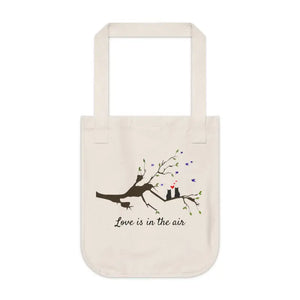 Canvas Tote Bag Two Birds on a Branch Eco Friendly Style Dipaliz - one Size / Natural - Bags