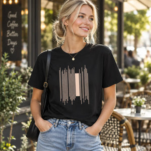 Dipaliz abstract lines t-shirt ultra cotton crew neck - t-shirts