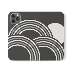 Abstract Samsung Galaxy Flip Cases - Grey Art Design - Dipaliz - Mobile Phone