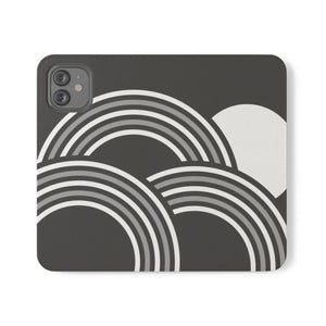 Abstract Samsung Galaxy Flip Cases - Grey Art Design - Dipaliz - Mobile Phone