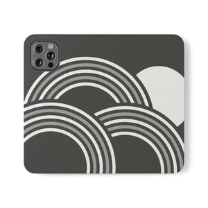 Abstract Samsung Galaxy Flip Cases - Grey Art Design - Dipaliz - Mobile Phone