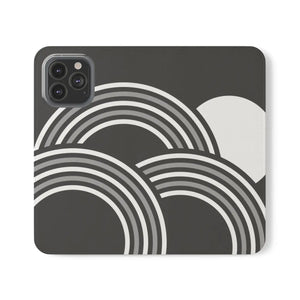 Abstract Samsung Galaxy Flip Cases - Grey Art Design - Dipaliz - Mobile Phone