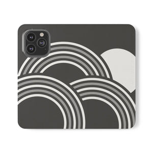 Abstract Samsung Galaxy Flip Cases - Grey Art Design - Dipaliz - Mobile Phone