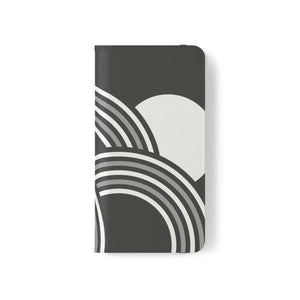 Abstract Samsung Galaxy Flip Cases - Grey Art Design - Dipaliz - Mobile Phone