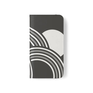 Abstract Samsung Galaxy Flip Cases - Grey Art Design - Dipaliz - Mobile Phone