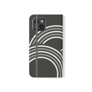 Abstract Samsung Galaxy Flip Cases - Grey Art Design - Dipaliz - Mobile Phone