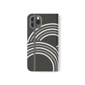 Abstract Samsung Galaxy Flip Cases - Grey Art Design - Dipaliz - Mobile Phone