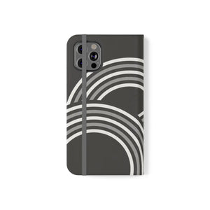 Abstract Samsung Galaxy Flip Cases - Grey Art Design - Dipaliz - Mobile Phone