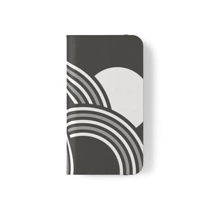 Abstract Samsung Galaxy Flip Cases - Grey Art Design - Dipaliz - Mobile Phone