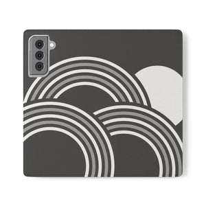 Abstract Samsung Galaxy Flip Cases - Grey Art Design - Dipaliz - Mobile Phone