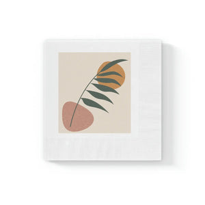 White Coined Napkins – Modern Abstract Art - Dipaliz - Paper