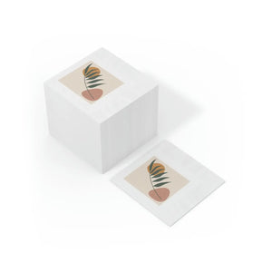 White Coined Napkins – Modern Abstract Art - Dipaliz - Paper