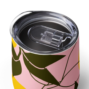 Abstract Art Wine Tumbler – Eco Friendly 12oz - Dipaliz - Tumblers