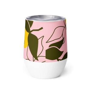 Abstract Art Wine Tumbler – Eco Friendly 12oz - Dipaliz - Tumblers