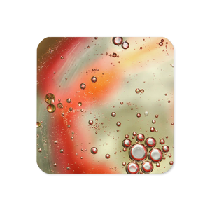 Abstract Circles Hardwood Coaster – Heat Resistant - Dipaliz - Coasters