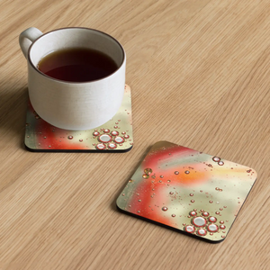 Abstract Circles Hardwood Coaster – Heat Resistant - Dipaliz - Coasters