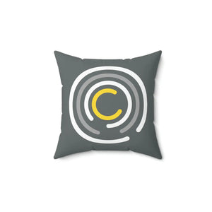 Abstract Circles Throw Pillow – Polyester Square - Dipaliz - Pillows