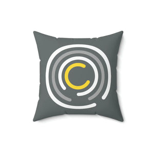 Abstract Circles Throw Pillow – Polyester Square - Dipaliz - Pillows