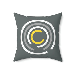 Abstract Circles Throw Pillow – Polyester Square - Dipaliz - Pillows