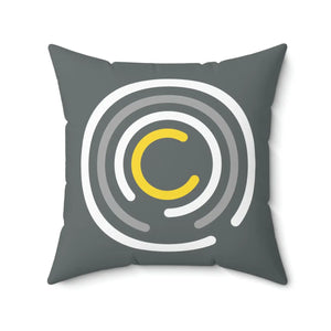 Abstract Circles Throw Pillow – Polyester Square - Dipaliz - Pillows
