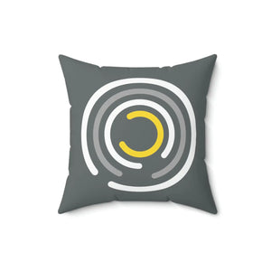 Abstract Circles Throw Pillow – Polyester Square - Dipaliz - Pillows